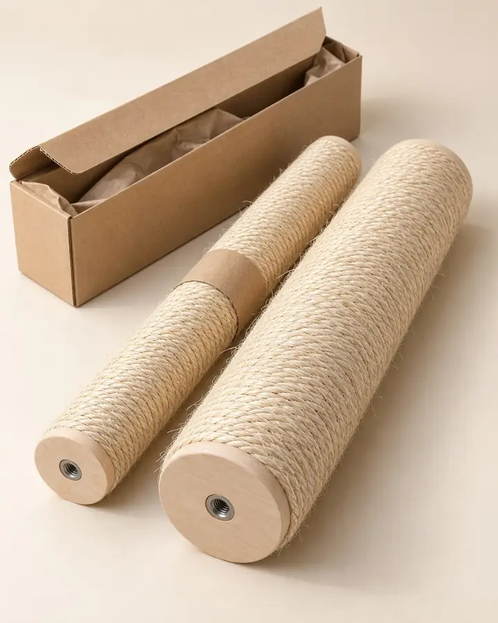 Two Loop sisal refill posts, narrow and thick, with the kraft box