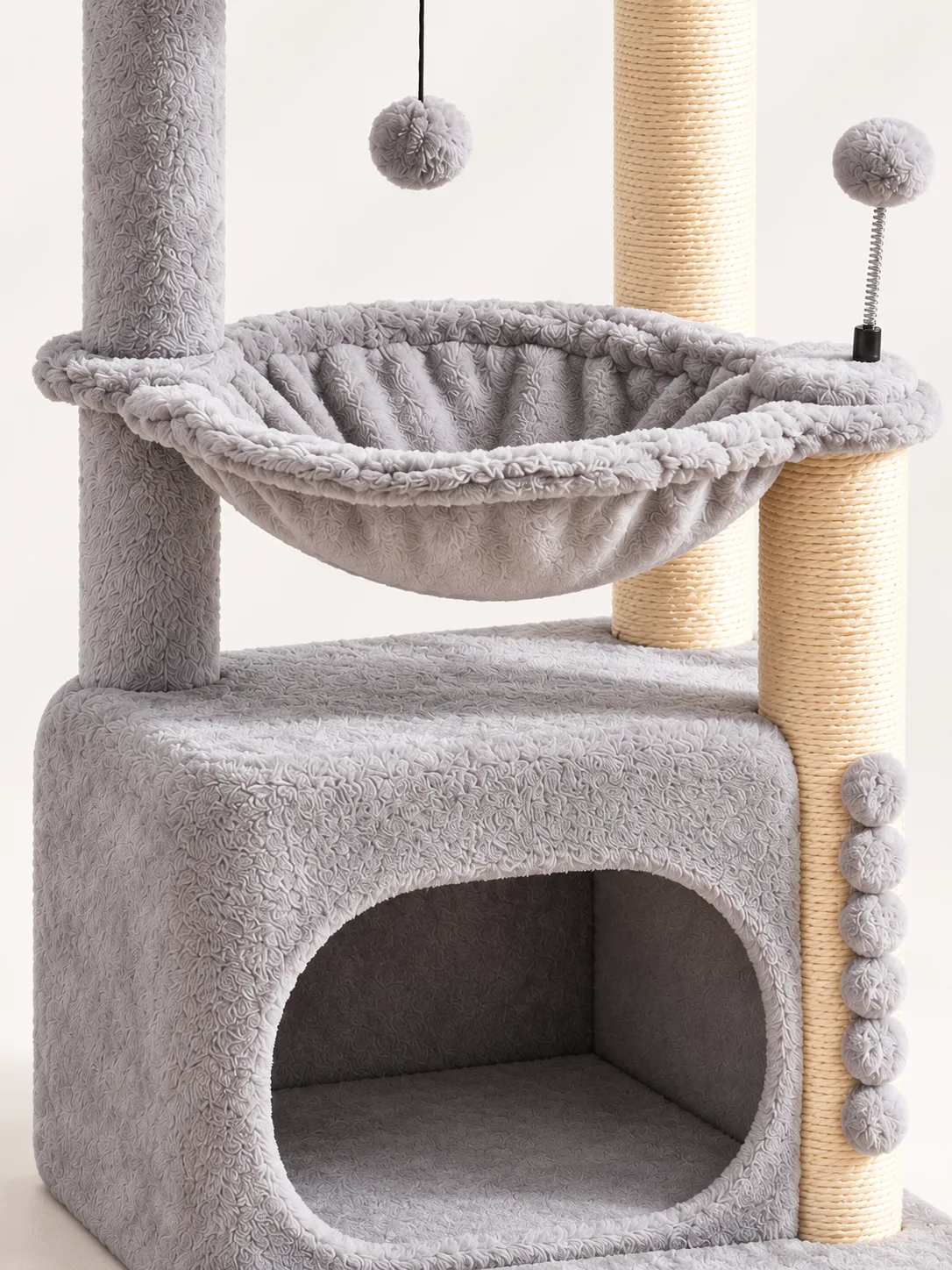Hammock, spring ball and house detail